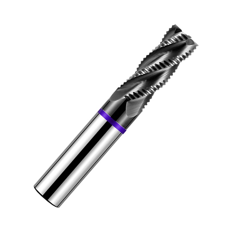 VIERDWIN Carbide Roughing End Mill 1/2" 4 Flute, Heavy Duty Square Nose Milling Cutter for Steel, Aluminum & Hardened Metals - Professional & DIY Use (1-Piece) - Image 1